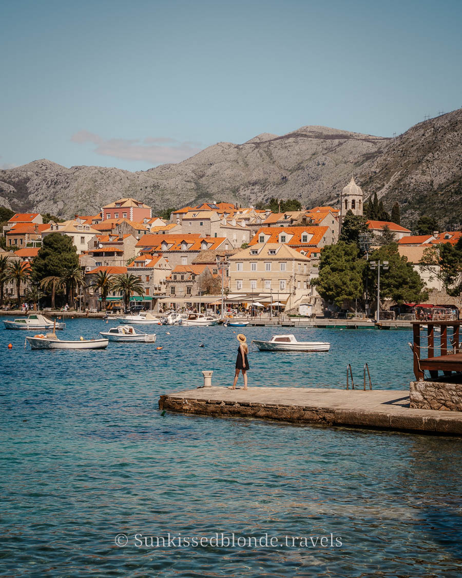 Laura Walking On a Dock in Cavtat Croatia