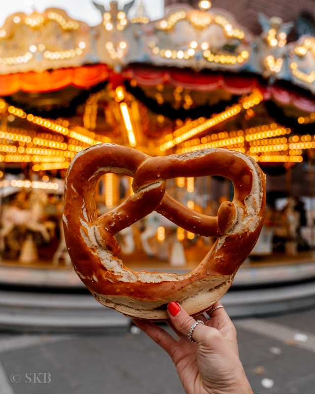 Pretzel at Heidelberg Christmas Market